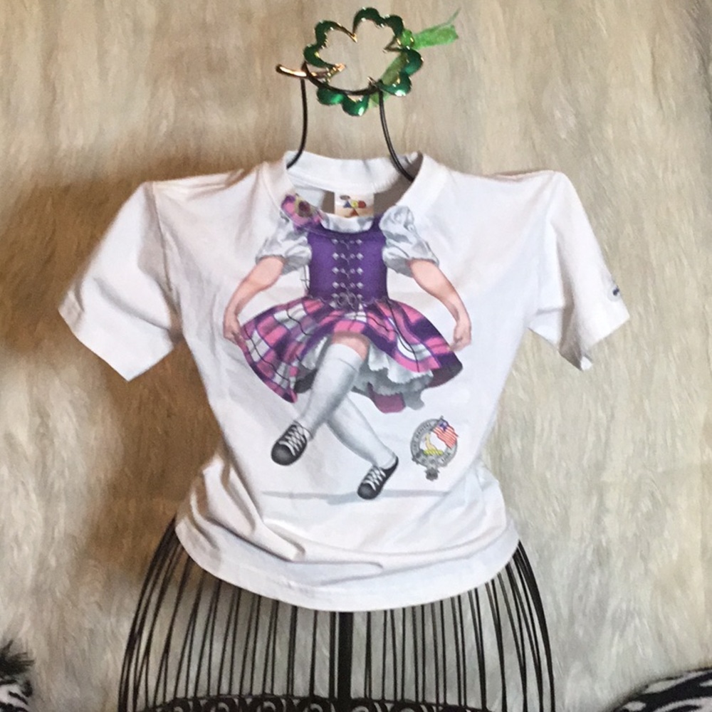 Dancing Irish/Scottish Girl w/Polka Dot Tutu 4T